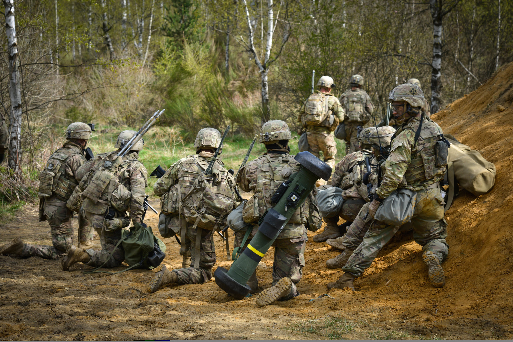 Amerikanska soldater från Armored Brigade Combat Team