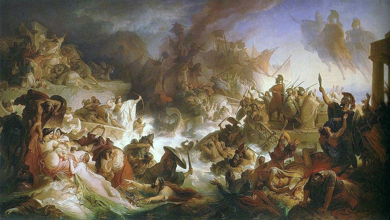 Kaulbach,_Wilhelm_von_-_Die_Seeschlacht_bei_Salamis_-_1868.JPG