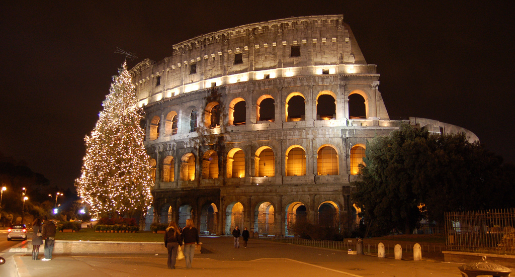 Julfirande vid Colosseum