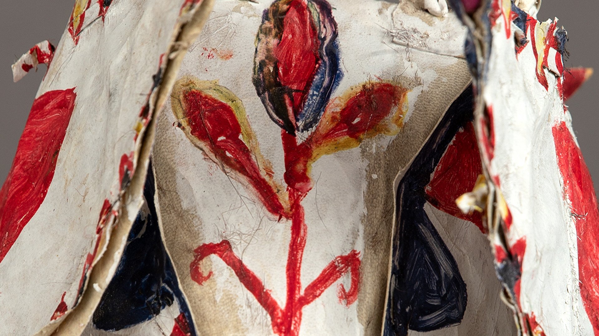 Close up of a dance mask. Photography.